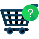 Question Shopping Cart Flat Icon