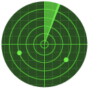 Radar Flat Round Icon