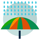 Rain umbrella Flat Icon
