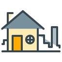 Real Estate filled outline Icon