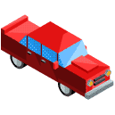 Red Car Isometric Icon