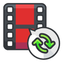 Refresh Video Filled Outline Icon