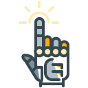 Robotics Touch filled outline Icon