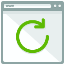 Rotate Webpage Flat Icon