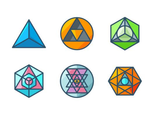 Sacred Geometry Flat Icons
