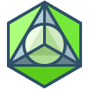 Sacred Triangle Flat Icon