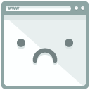 Sad Webpage Flat Icon