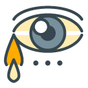 Sadness filled outline Icon