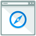 Safari Webpage Flat Icon
