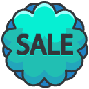 Sale Sticker Filled Outline Icon