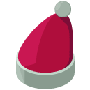 Santas Hat Isometric Icon