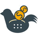 Savings filled outline Icon