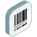 Scan Barcode Isometric Icon