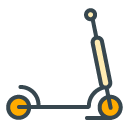 Scooter filled outline Icon