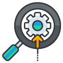 Search Optimization Filled Outline Icon