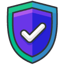 Security Confirm Filled Outline Icon