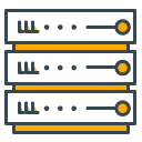 Service Rack filled outline Icon