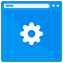 Settings Webpage Flat Icon