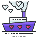 Ship Filled Outline Icon