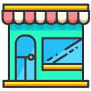 Shop Filled Outline Icon