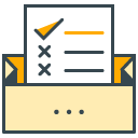 Shopping List filled outline Icon