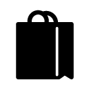 Shopping bag glyph Icon