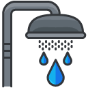 Shower Filled Outline Icon
