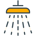 Shower filled outline Icon