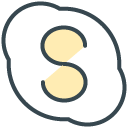 Skype filled outline Icon