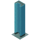 Skyscraper Apartment Building Isometric Icon