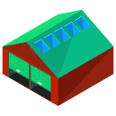 Small Warehouse Isometric Icon
