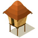 Small hut Isometric Icon