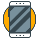 Smartphone filled outline Icon