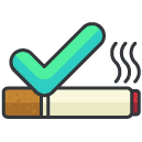 Smoking Permitted Filled Outline Icon