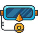 Snorkle Filled Outline Icon