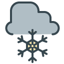 Snow filled outline Icon