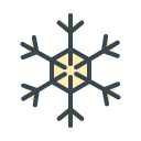 Snowflake filled outline Icon