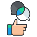 Social Engagement Filled Outline Icon
