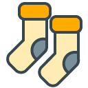 Socks filled outline Icon