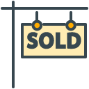 Sold filled outline Icon