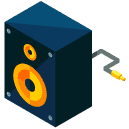 Speaker Isometric Icon