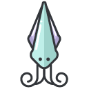 Squid Filled Outline Icon