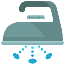 Steam ironing Flat Icon