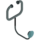 Stethoscope Isometric Icon