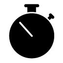 Stop watch glyph Icon