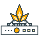 Stove filled outline Icon
