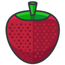 Strawberry Filled Outline Icon