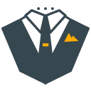 Suit filled outline Icon