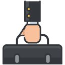 Suitcase Filled Outline Icon