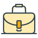 Suitcase filled outline Icon